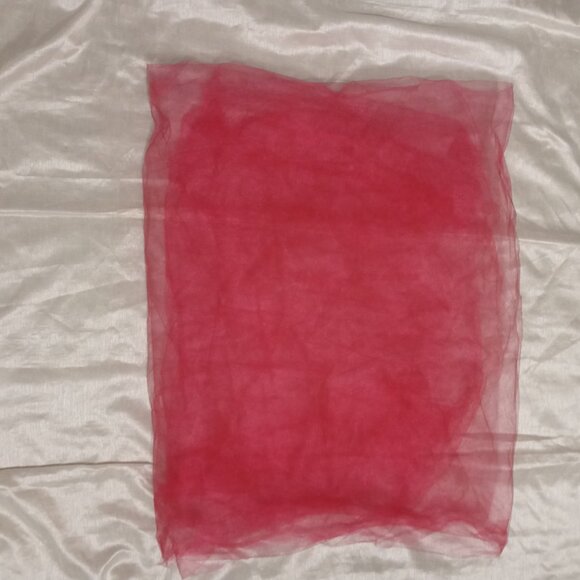 Turquoise and Fuchsia light sheer material - Picture 4 of 5